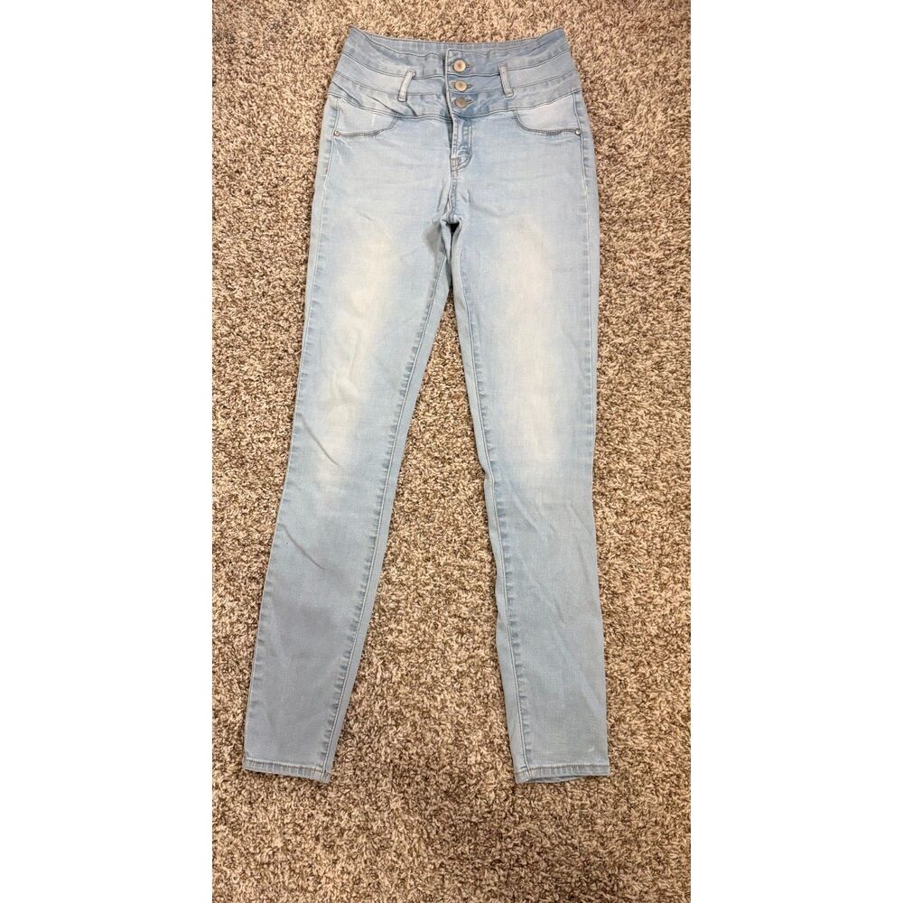 Light Wash High-Waisted Skinny Jeans
